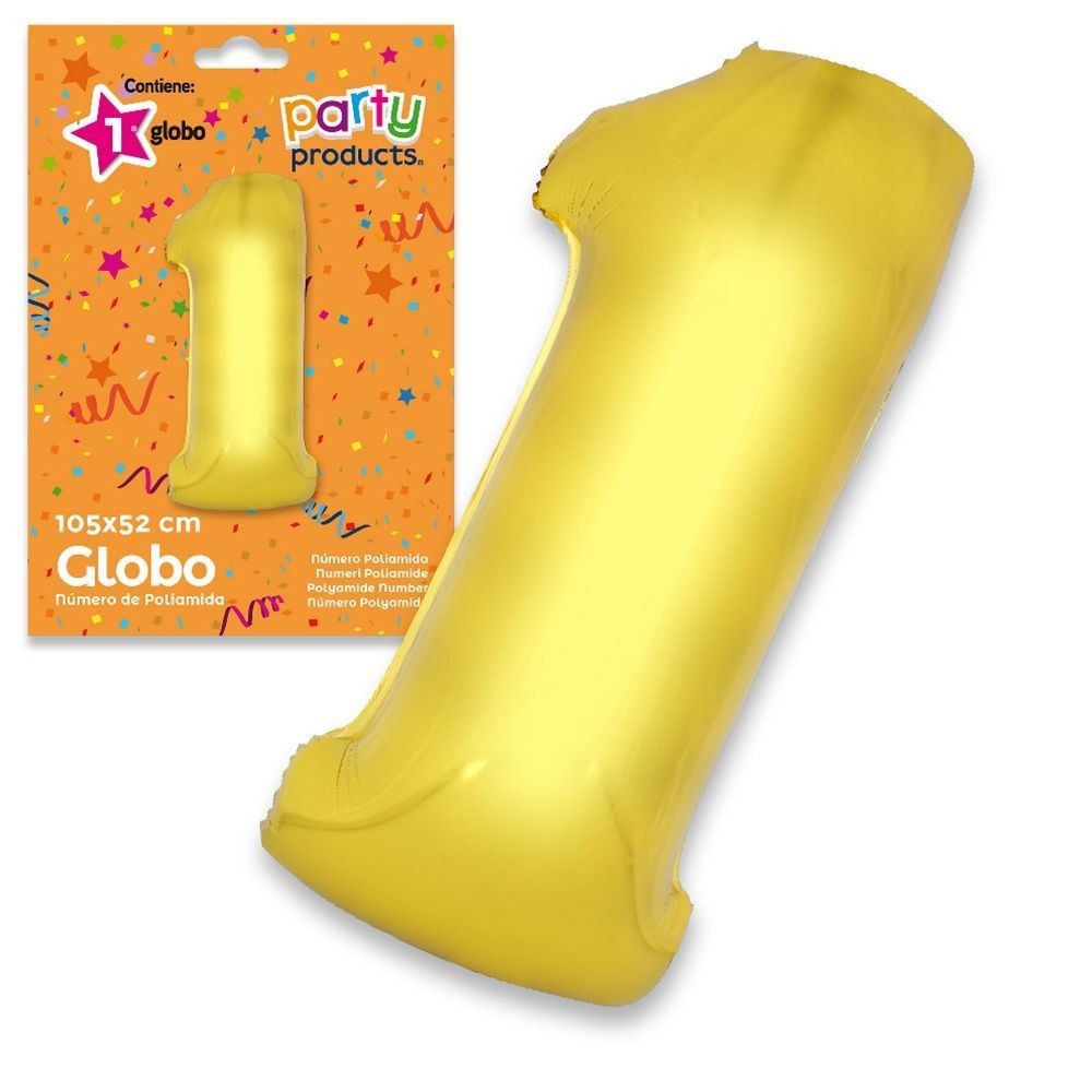 POLYAMIDE BALLOON 1 GOLD