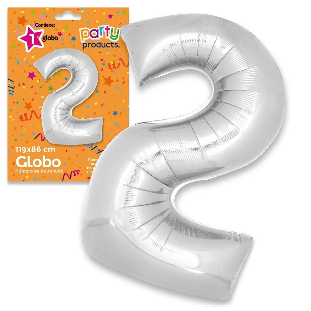 GLOBO POLIAMIDA 2 PLATA