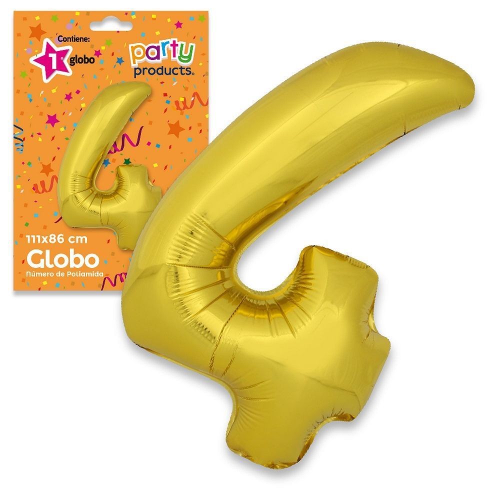 GLOBO POLIAMIDA 4 ORO