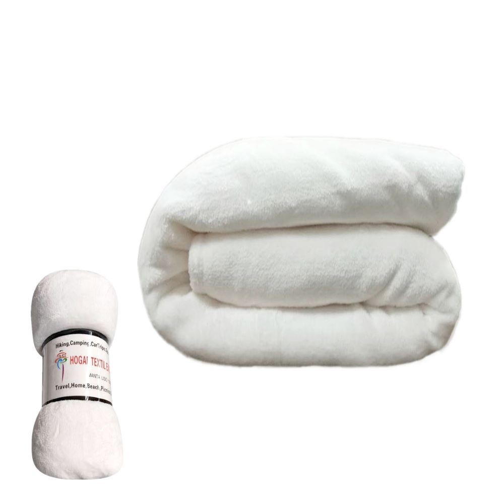 WHITE BLANKET 220X240CM