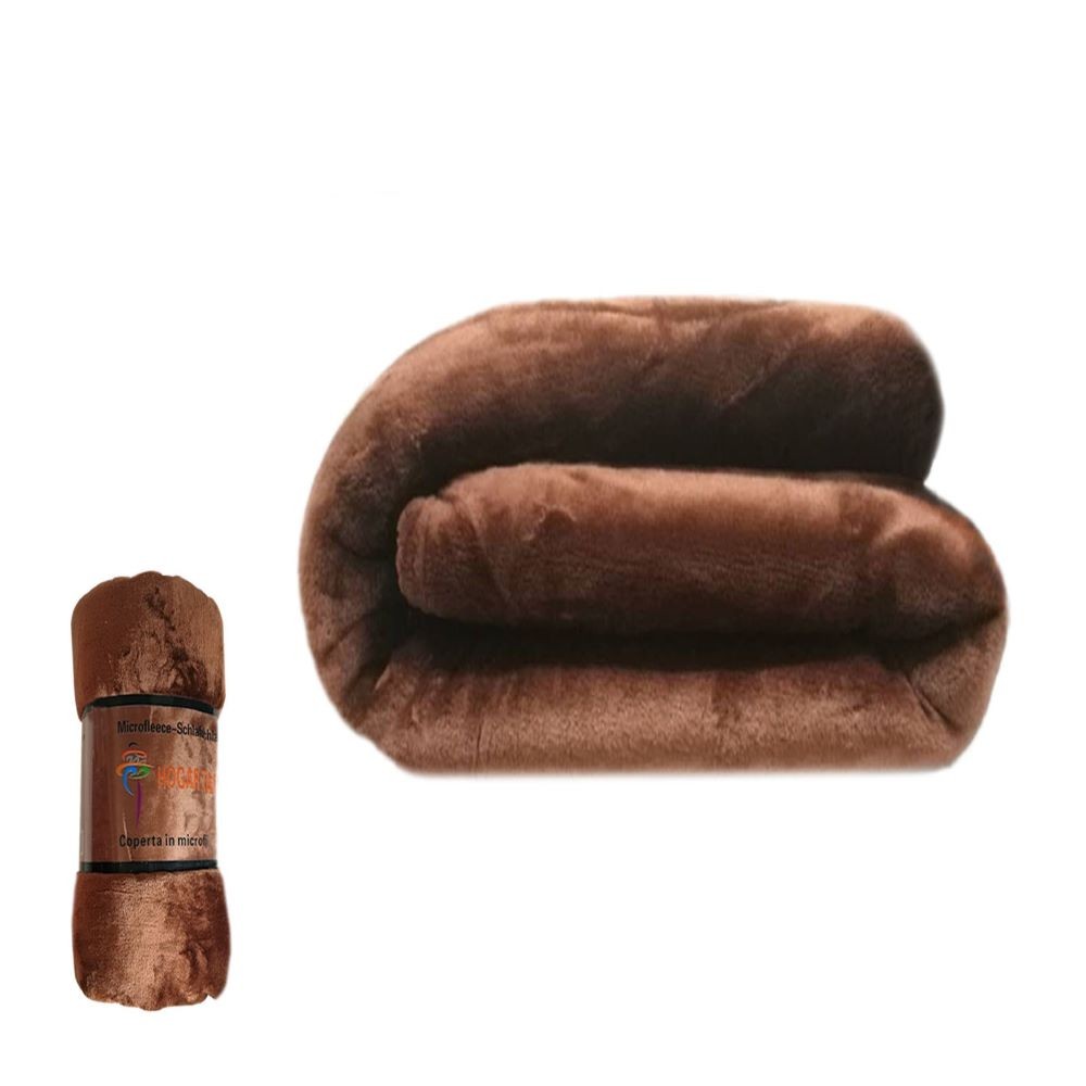 BROWN BLANKET 160X220CM