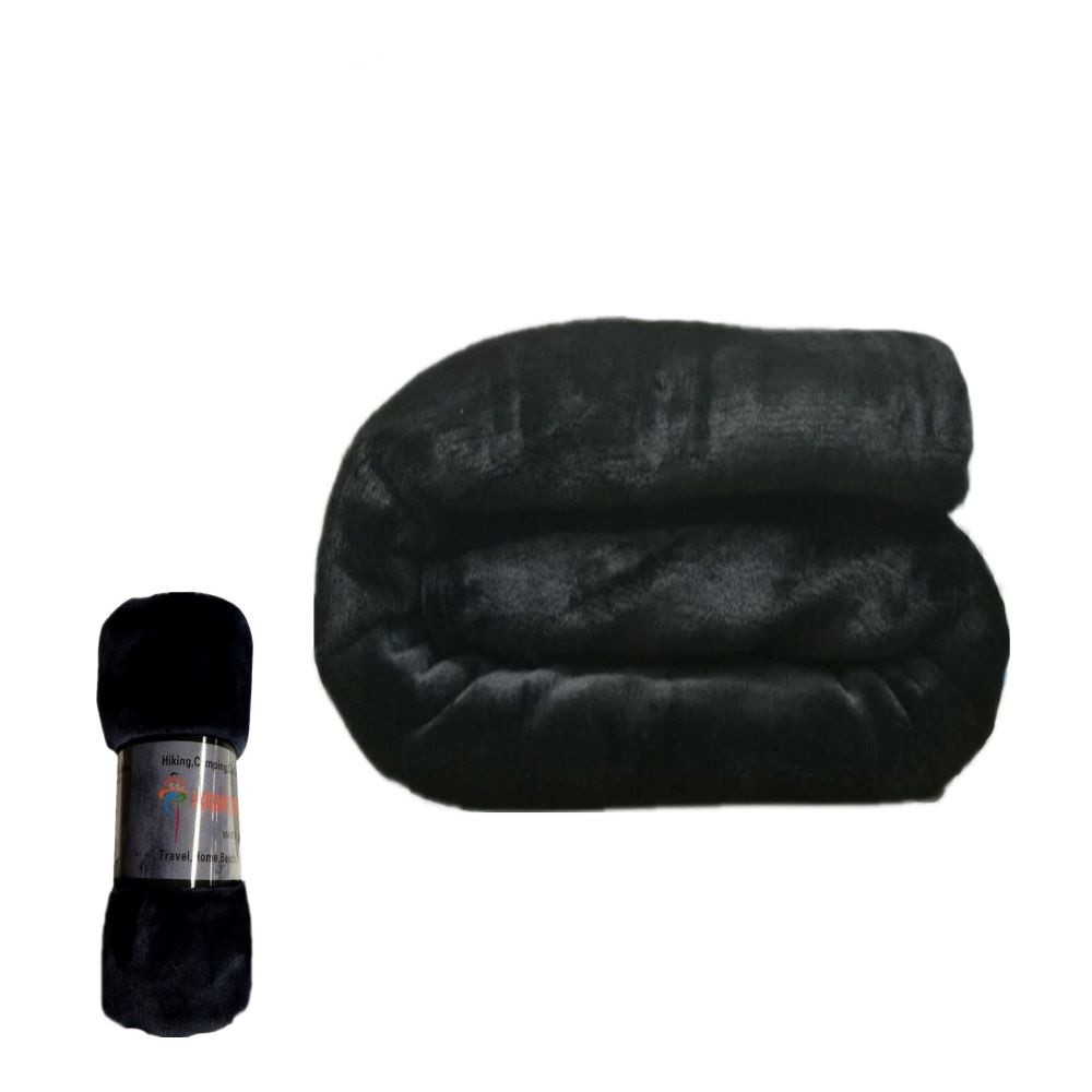 BLACK BLANKET 130X160CM