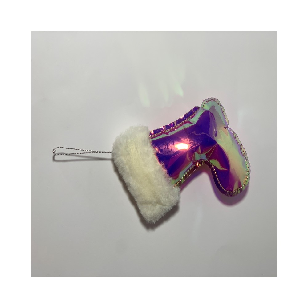 Gold glitter figure pendant