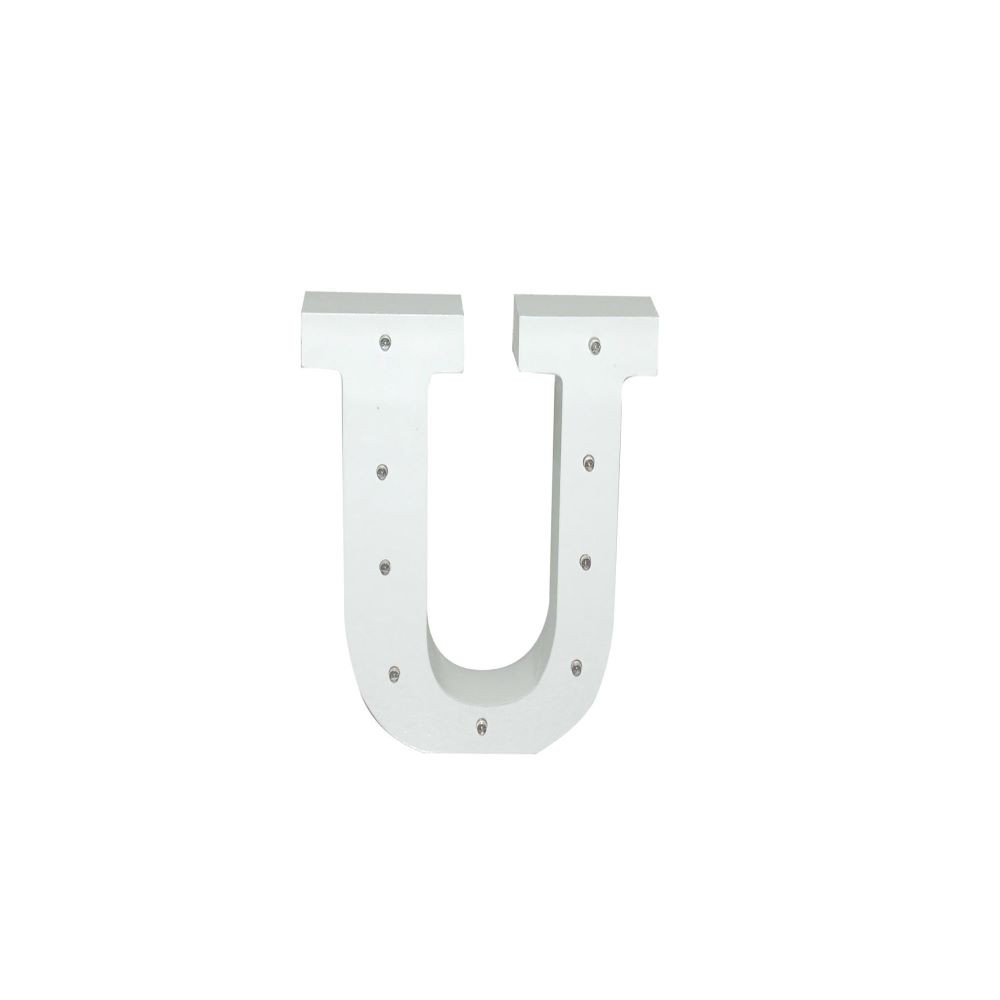 LETTER U W/LEDS