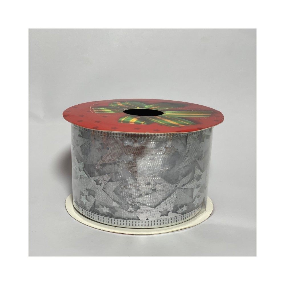 Silver gift ribbon