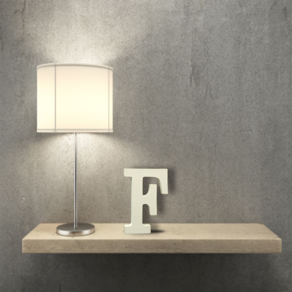 LETRA MADERA BLANCA -F-