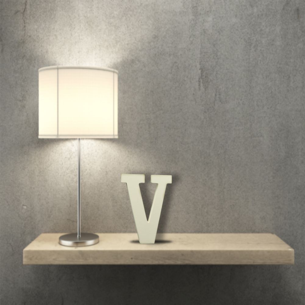 LETRA MADERA BLANCA -V-