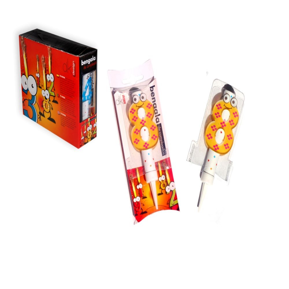 BENGALA CUMPLEAÑOS NUMERO 8