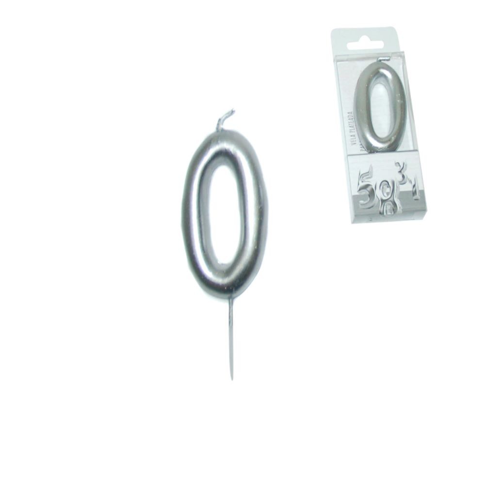 SILVER CANDLE 11CM- 0