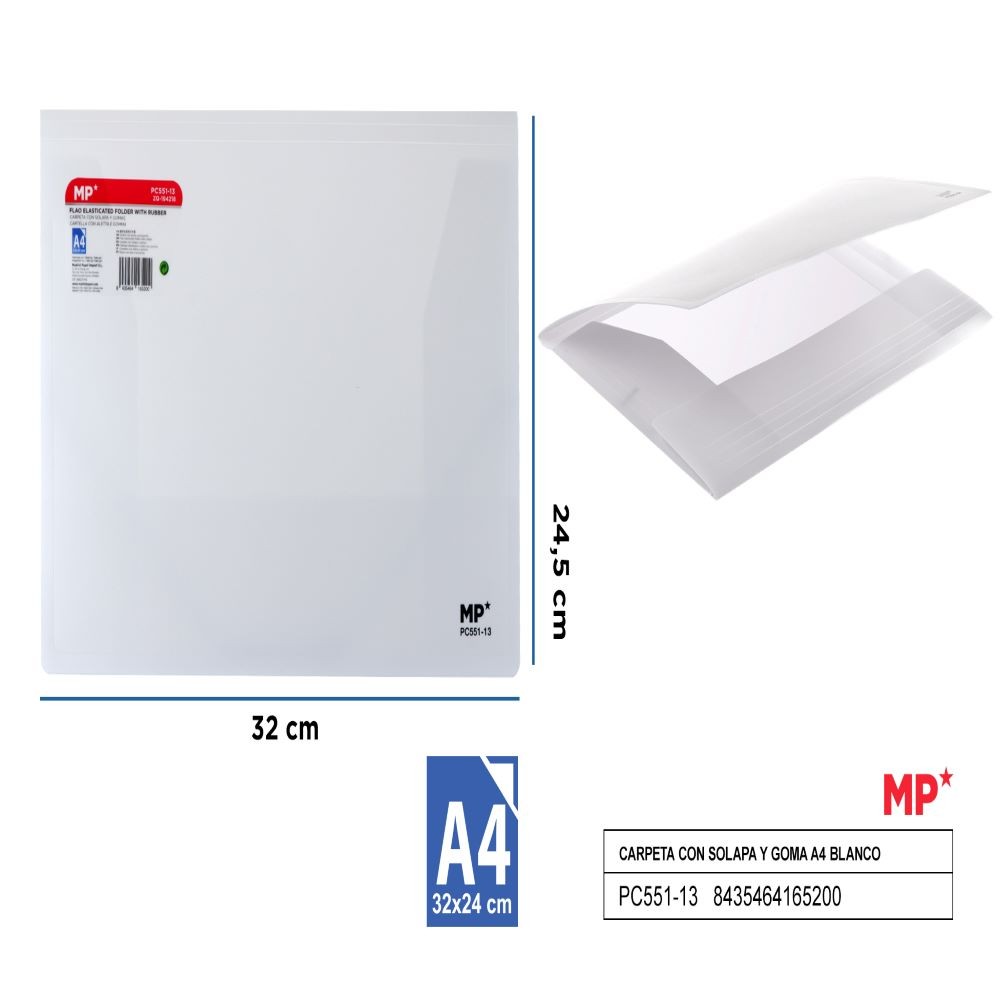 CARPETA C/SOLAPA Y GOMA