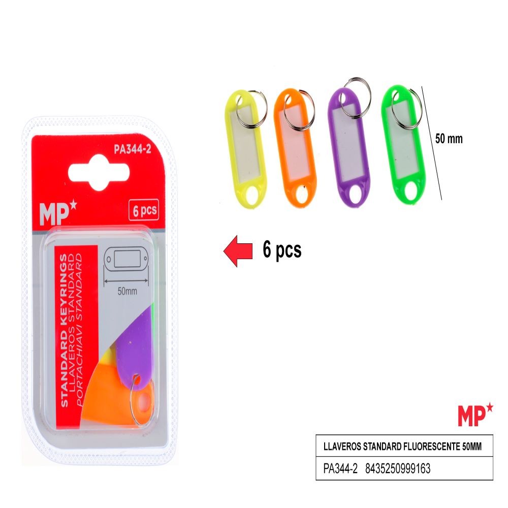 50MM FLUORESCENT KEYCHAINS