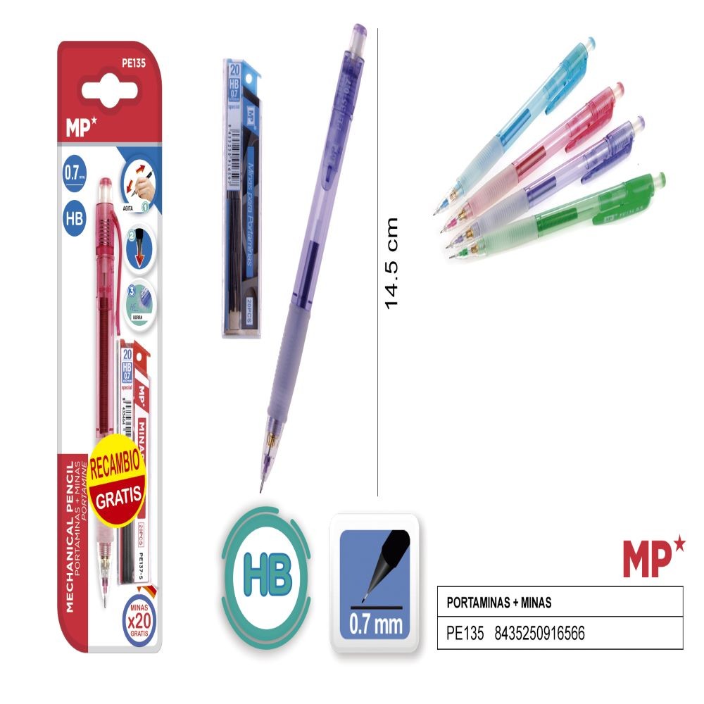 MECHANICAL PENCIL + 20 MINES