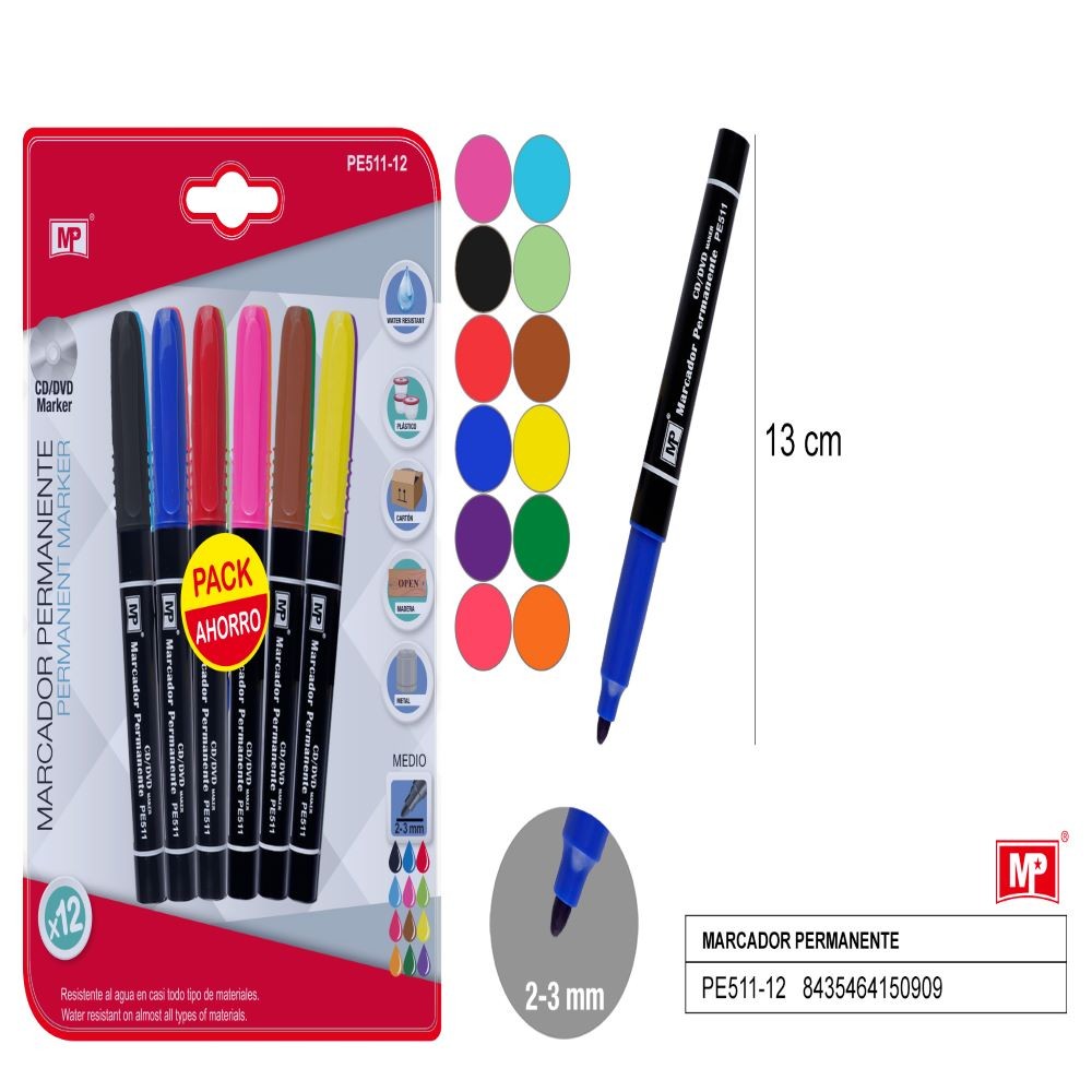 MARCADOR PERMANENTE COLOR