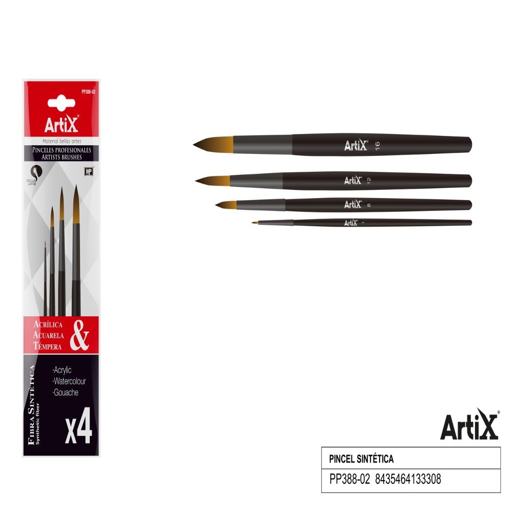 ARTIX SYNTHETIC SHORT BRUSHES