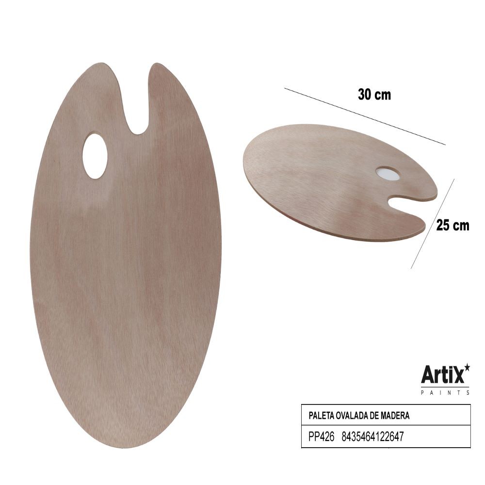 OVAL WOOD PALETTE