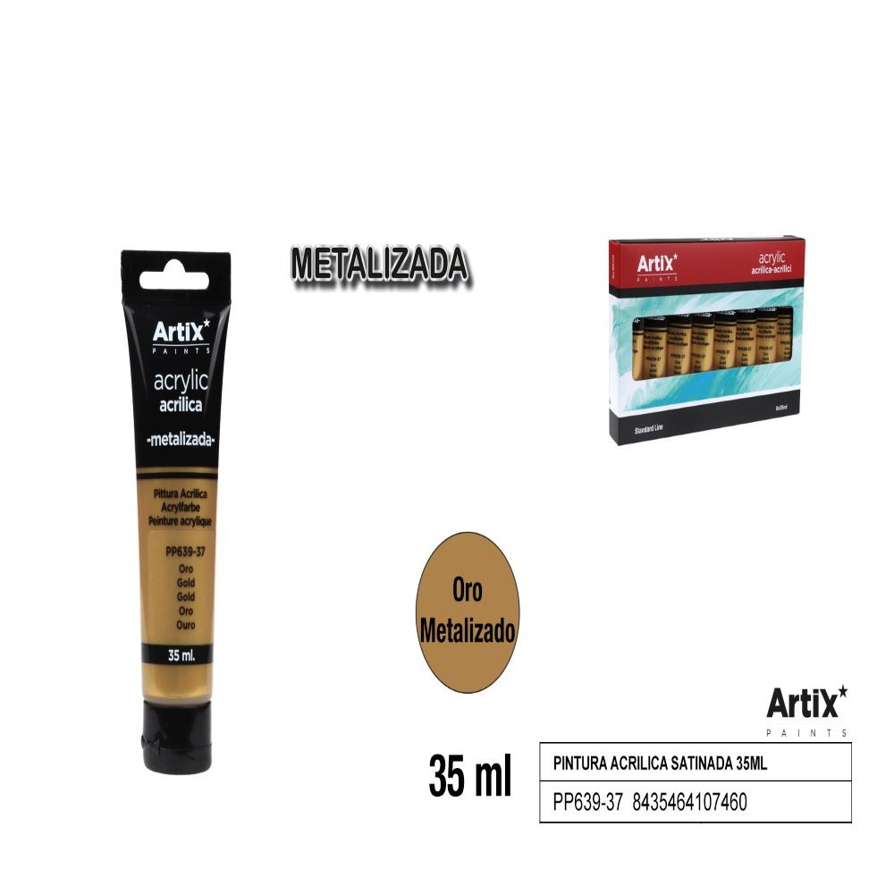 ACRÍLICA ORO METALIZADO- 35 ML