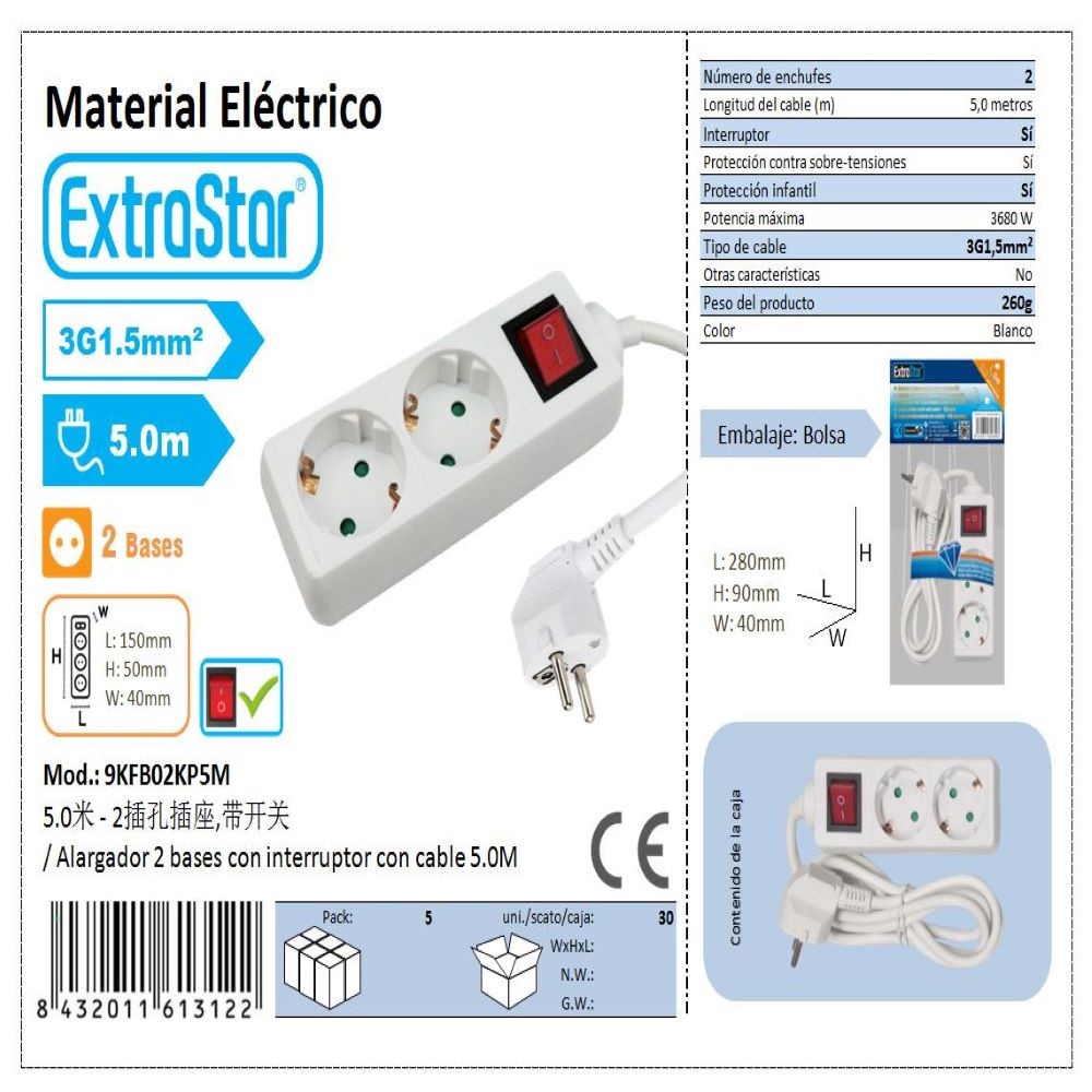 EXTENSION 5M / 3G1.5