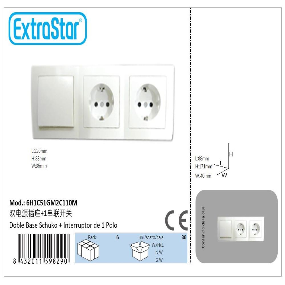 TRIPLE RECESSED BASE