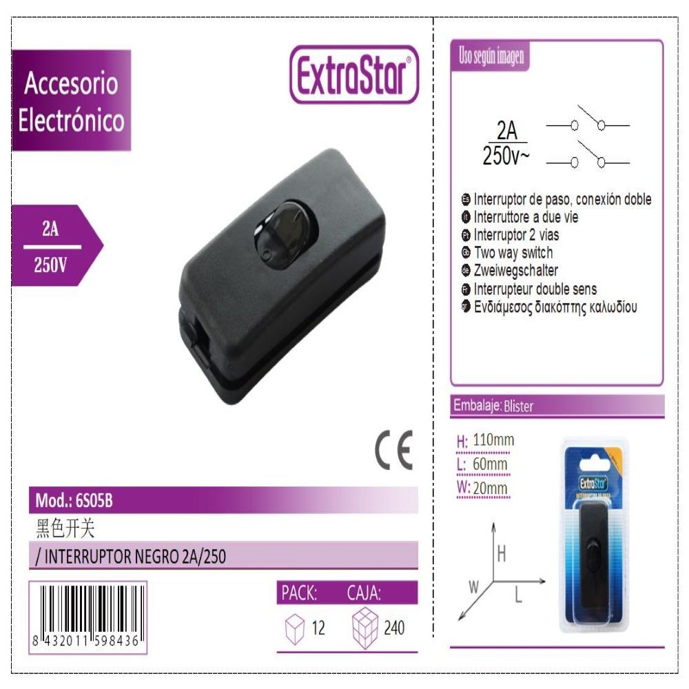INTERRUPTOR NEGRO