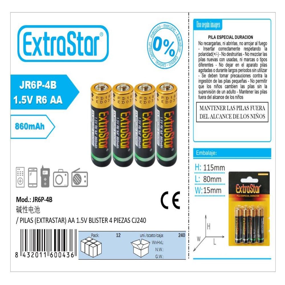 AA 1.5V BATTERIES