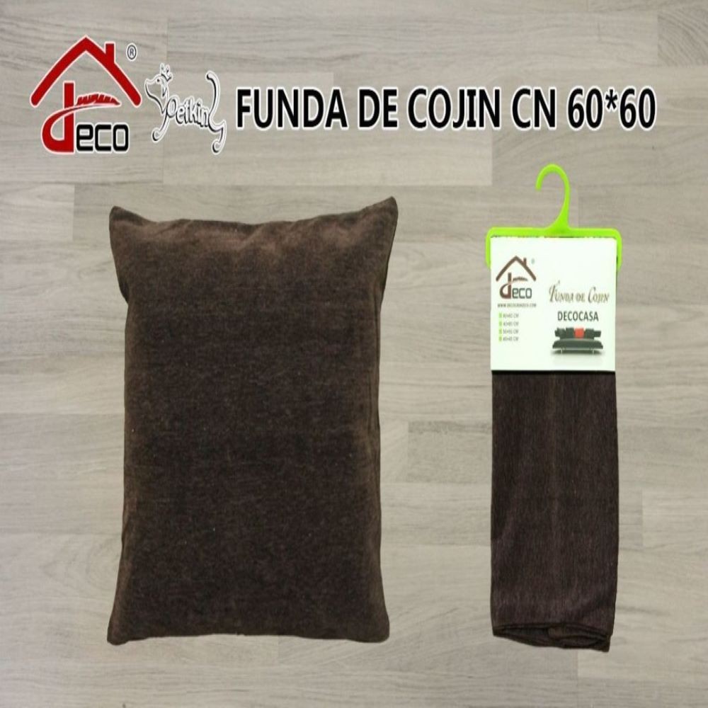 CUSHION COVER-BROWN 60X60