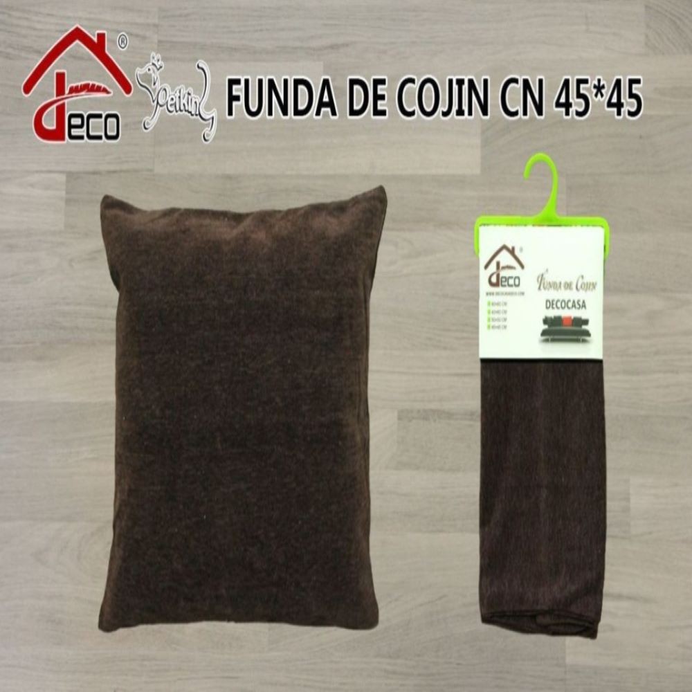 CUSHION COVER-BROWN 45X45