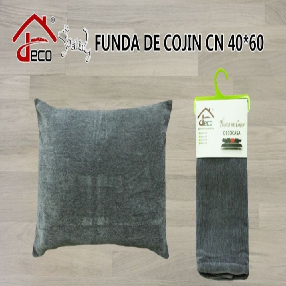 FUNDA COJÍN-GRIS 40X60