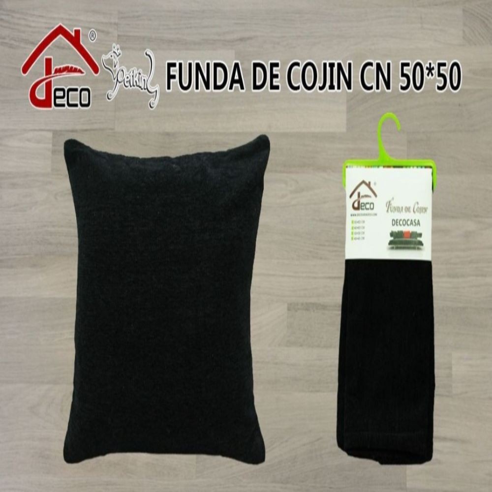 FUNDA COJÍN-NEGRO 50X50