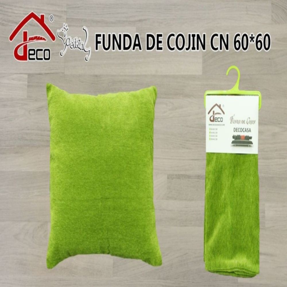 FUNDA COJÍN- VERDE 60X60