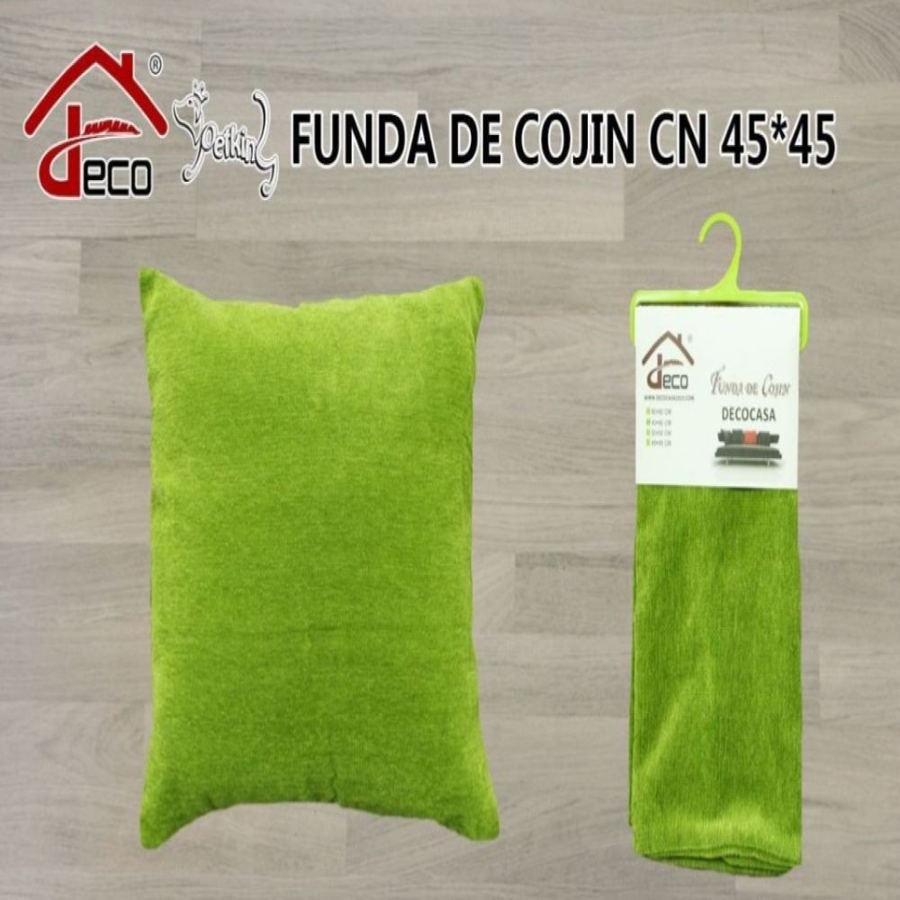 FUNDA COJÍN- VERDE 45X45