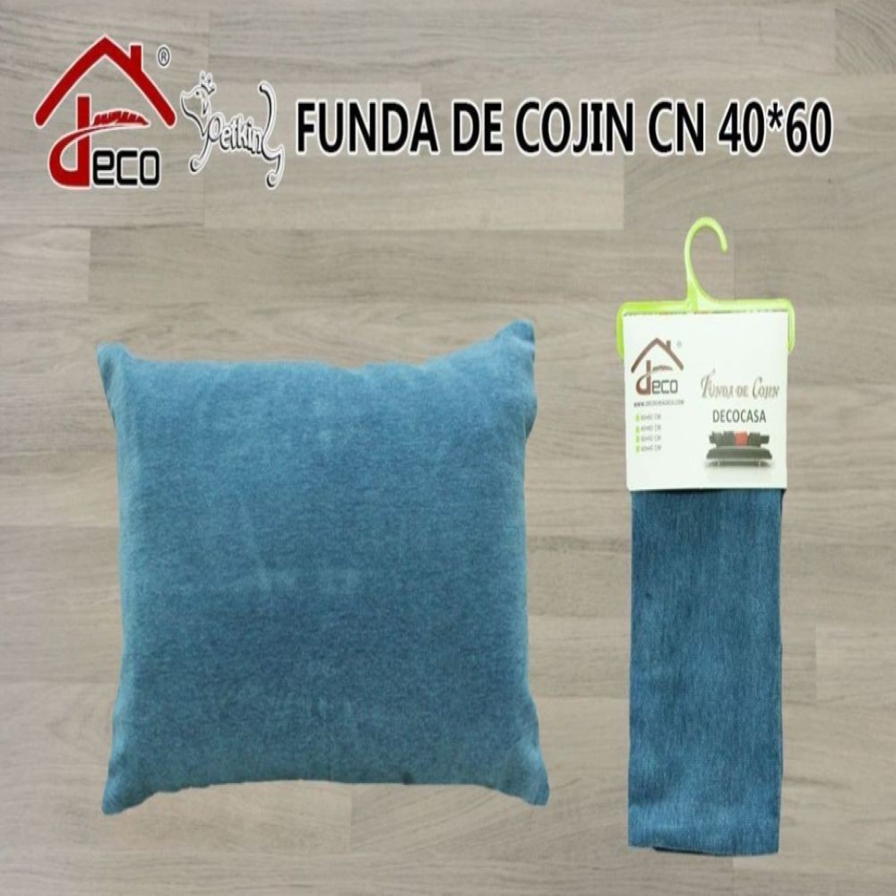 FUNDA COJÍN- AZUL 40X60