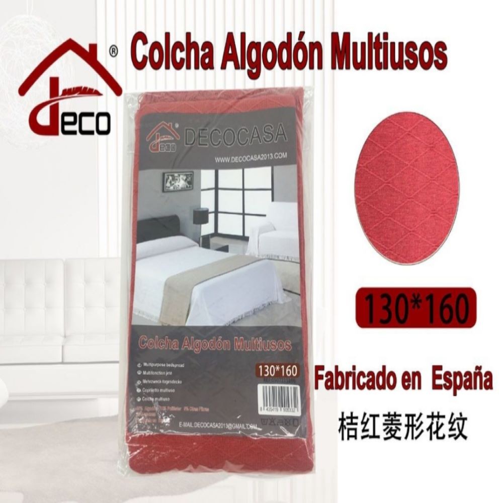 COLCHA MULTIUSOS ROJO 130*160