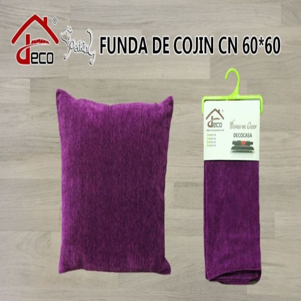 FUNDA COJÍN-MORADO 60X60