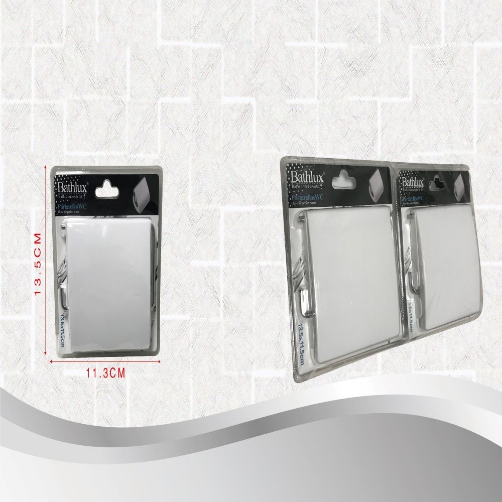 WHITE WC ROLL HOLDER