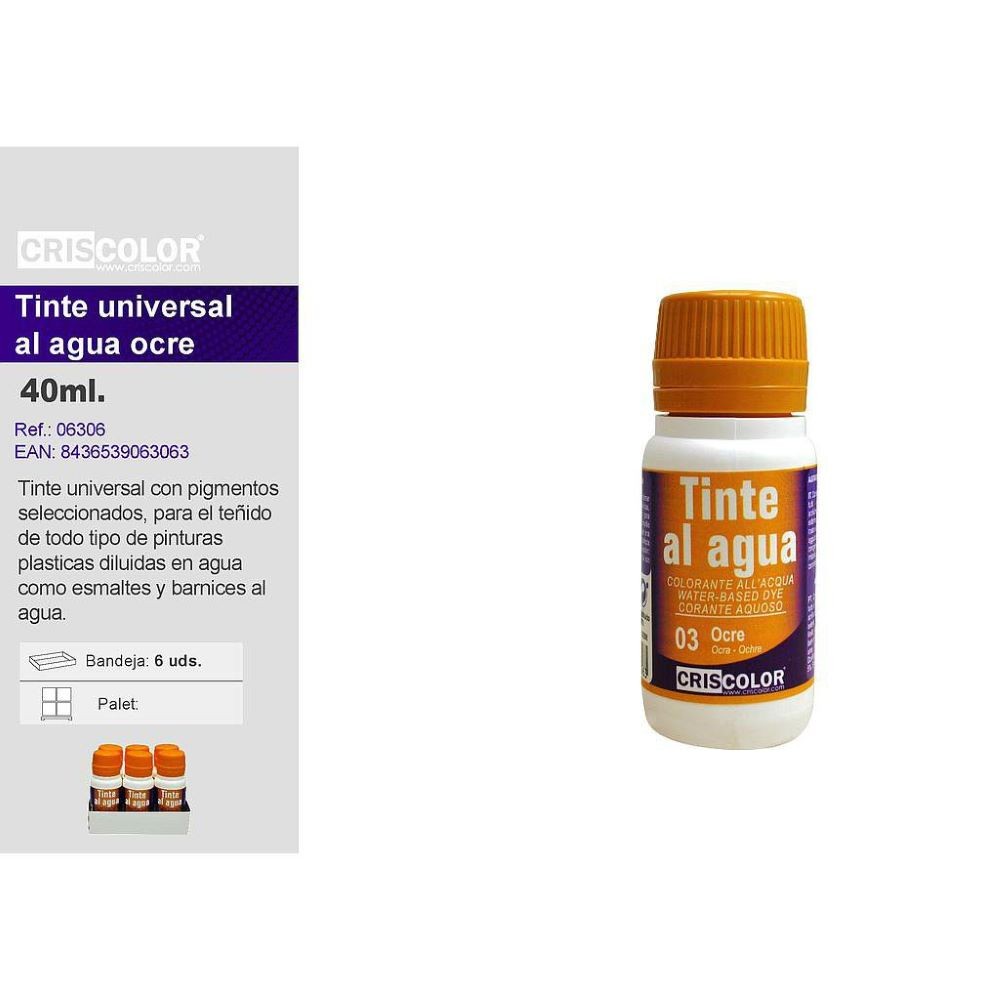 TINTE AL AGUA 03 OCRE