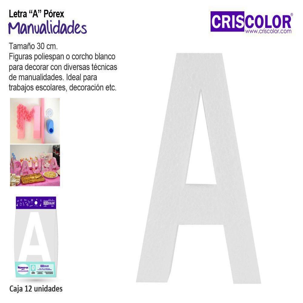 LETRA "A" PÓREX