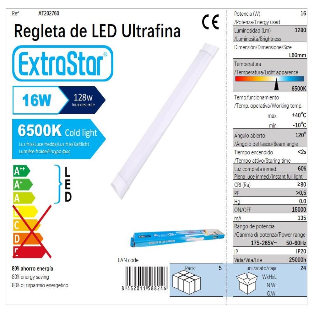 REGLETA LED ULTRAFINA
