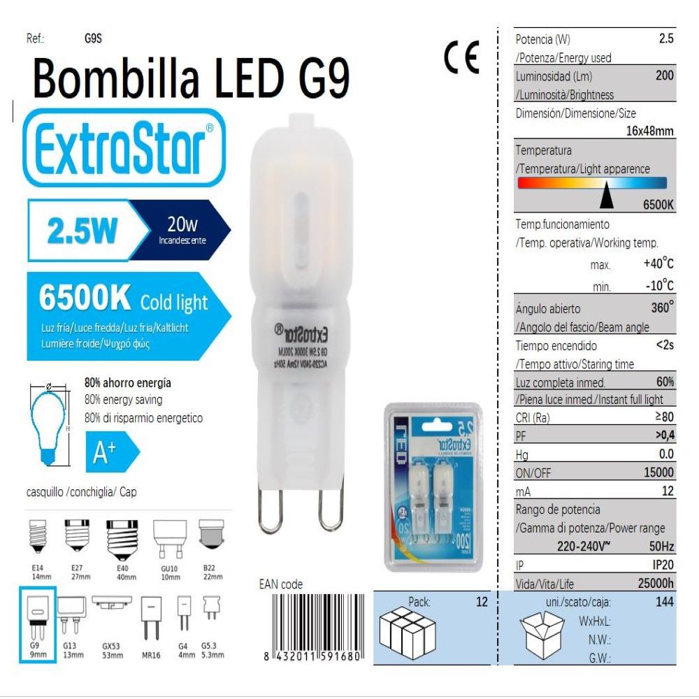 G9 LED BULB
