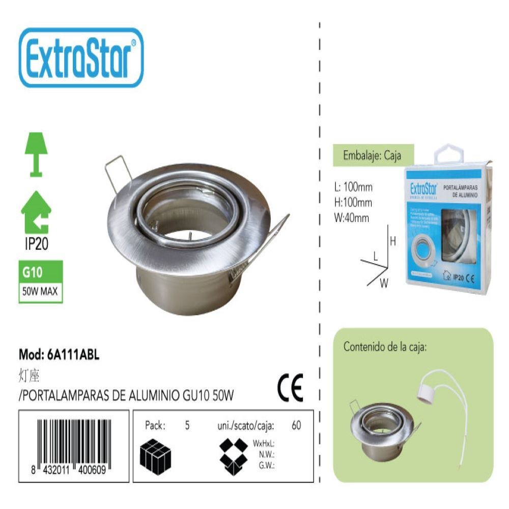 LAMP HOLDER GU10 50W