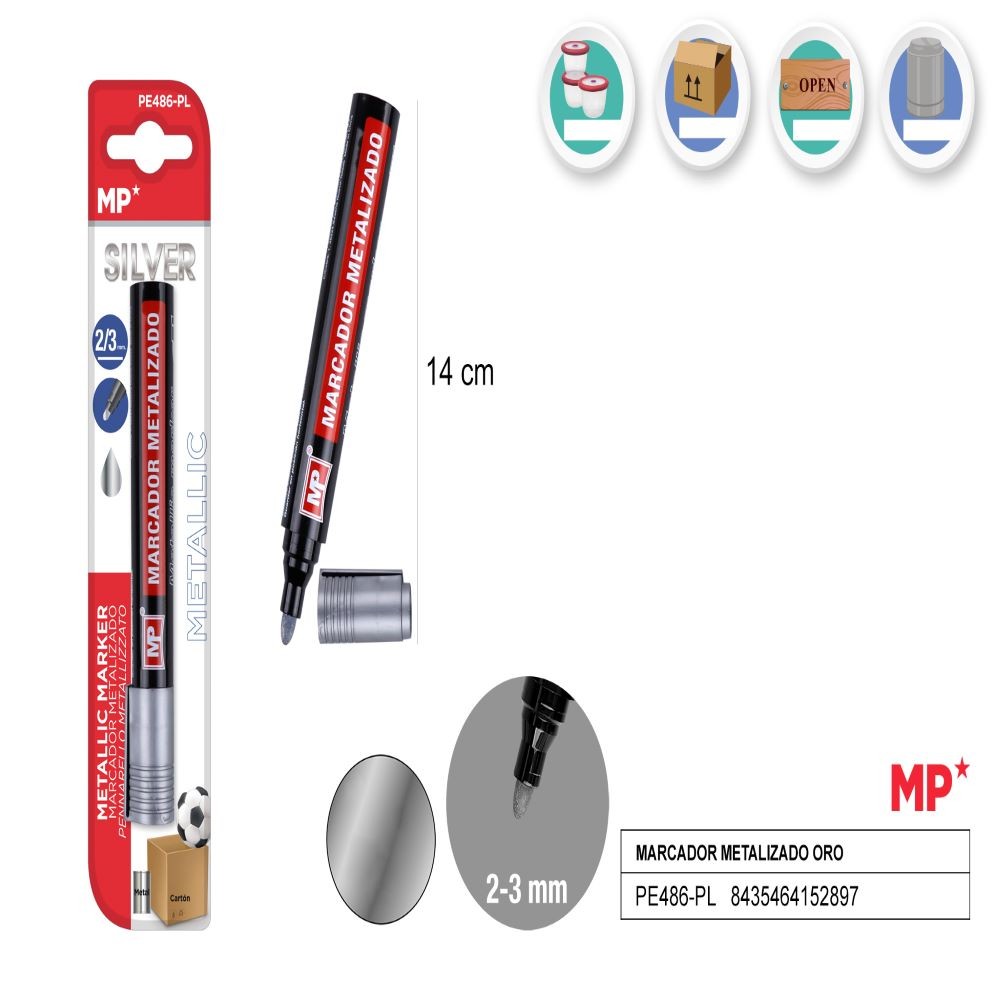 SILVER METALLIC MARKER