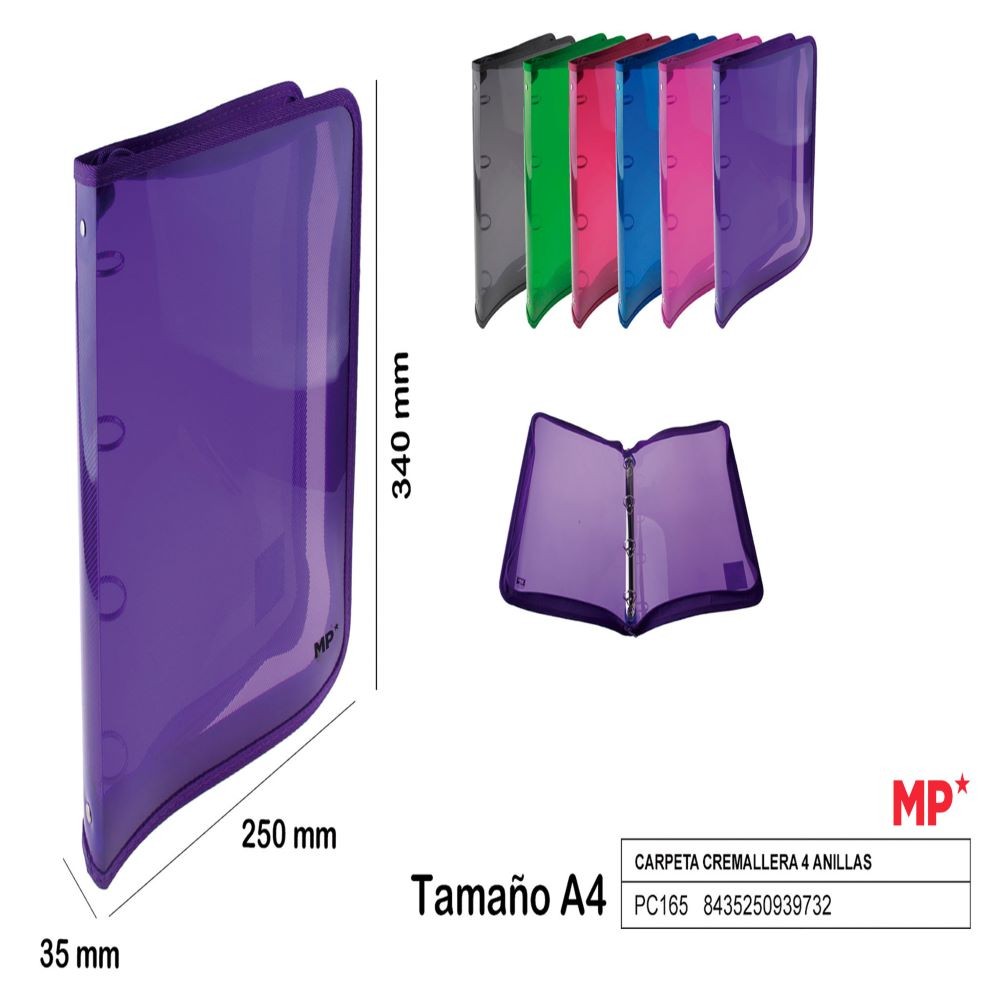 VIOLET ZIPPED FOLDER