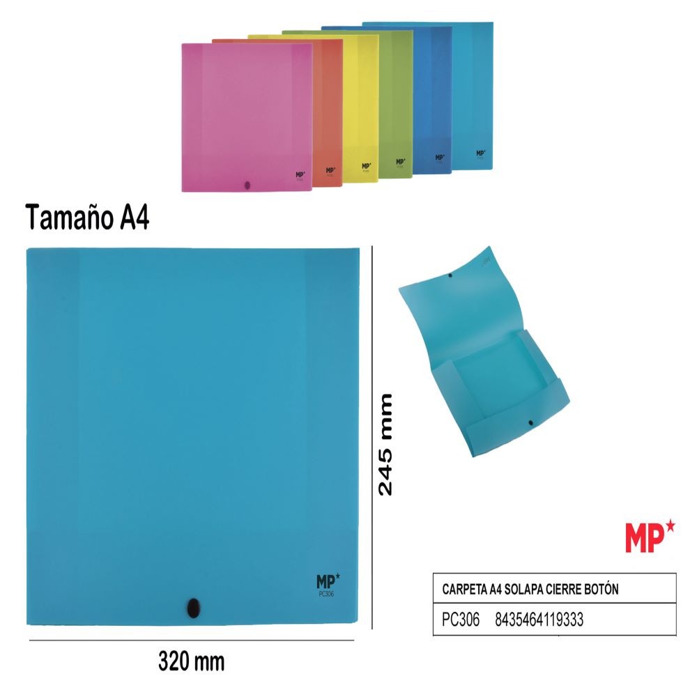 CARPETA A4 C/BOTÓN