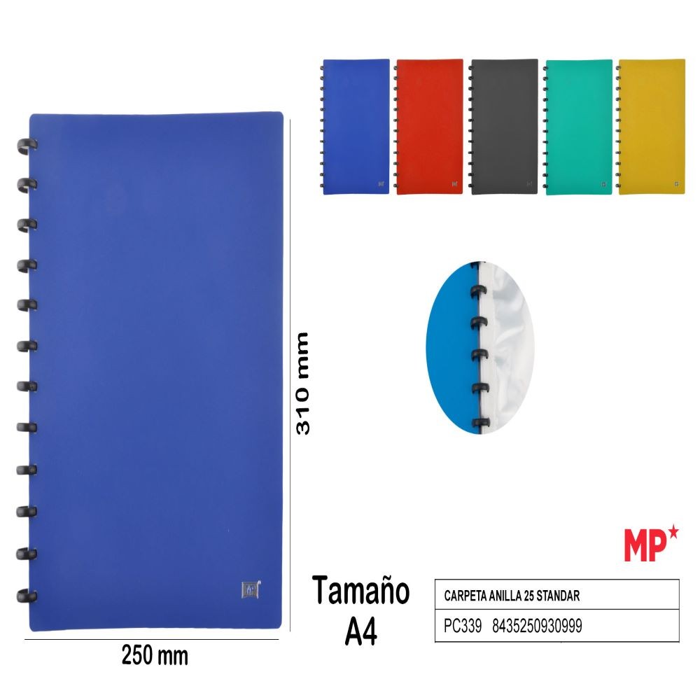 CARPETA ANILLA 25 AZUL