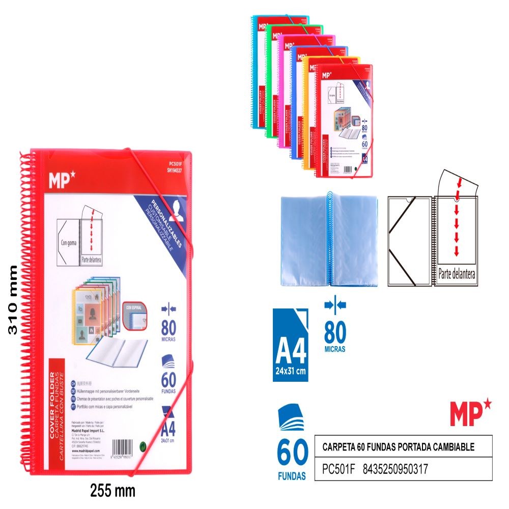 CARPETA C/PORTADA CAMBIABLE