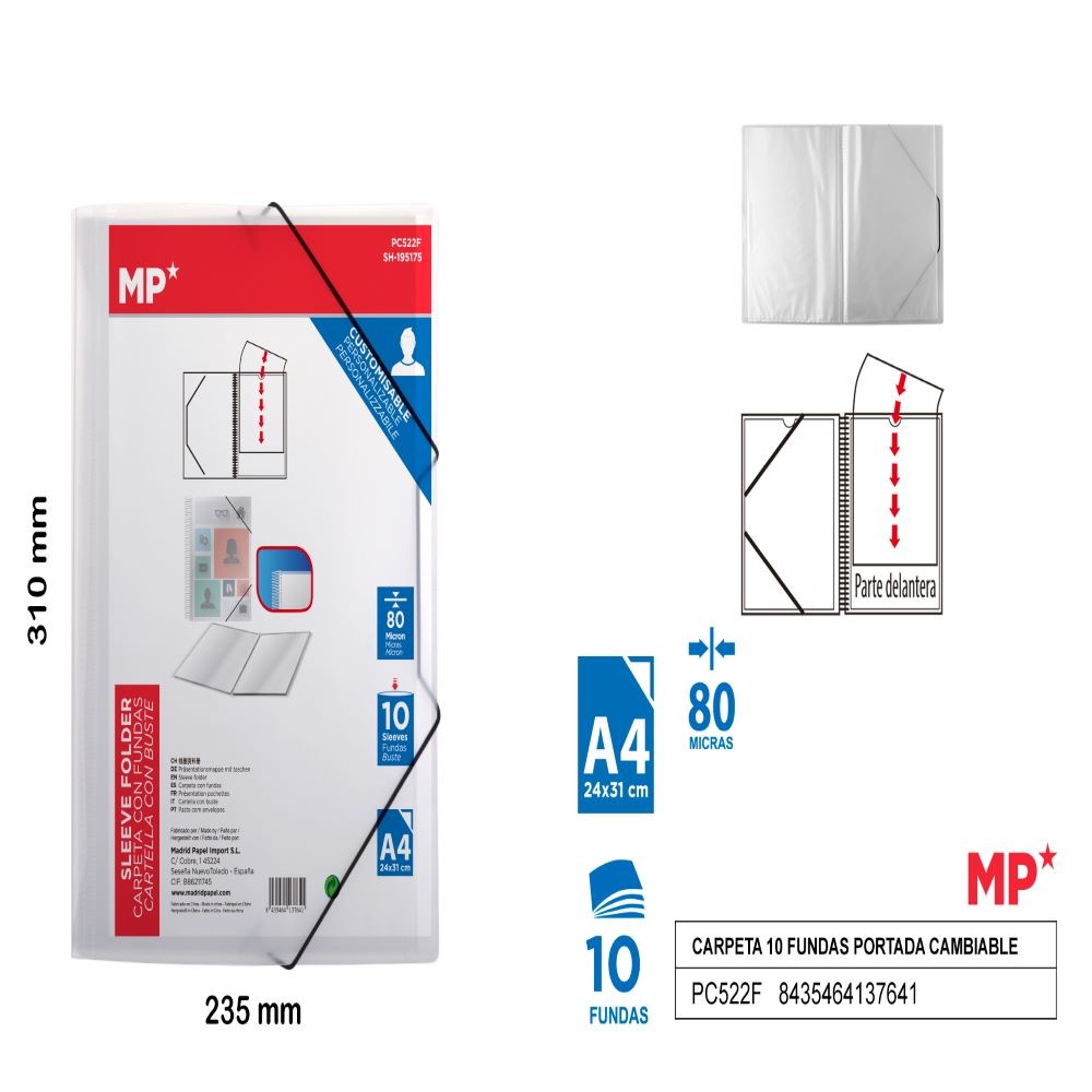 CARPETA CAMBIABLE 10