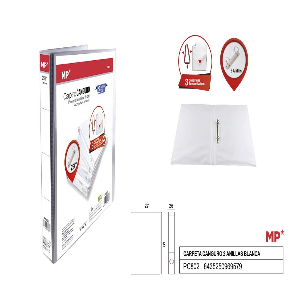 CARPETA CANGURO 25 MM