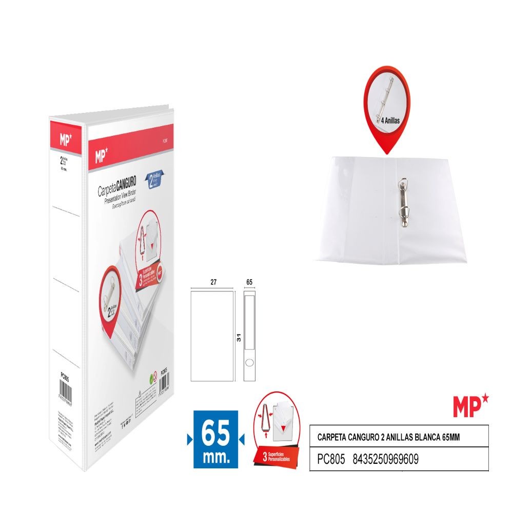 CARPETA CANGURO 65MM