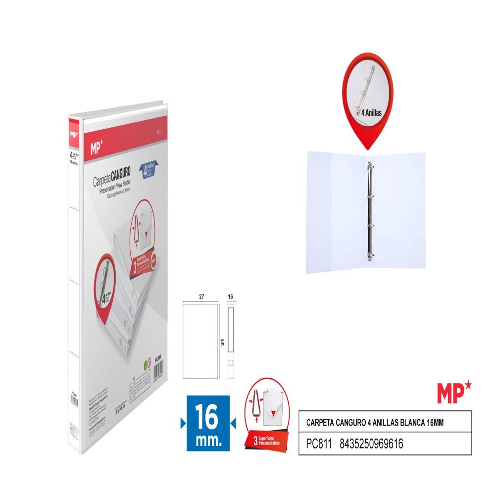 CARPETA CANGURO 16MM