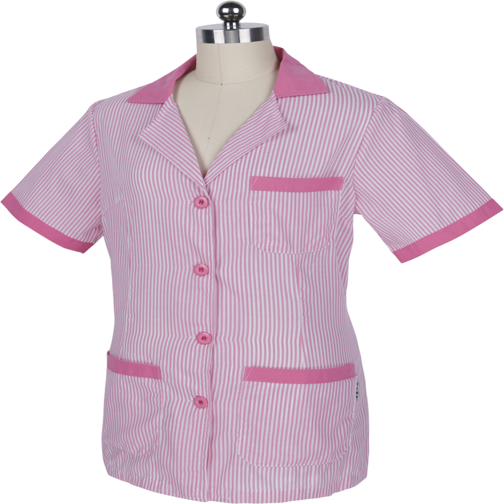 CASACA UNIFORME ROSA/BLANCO