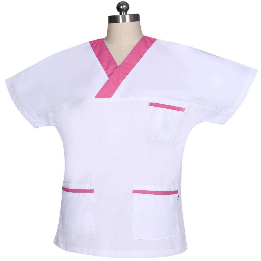 BATÍN UNIFORME BLANCO/ROSA